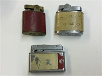 SET OF THREE LIGHTERS IN WORKING CONDITION