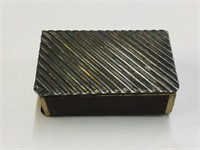 SILVER PLATED MATCH BOX HOLDER MARKED O/T