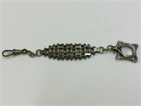 SILVER AND GOLD PLATED HEAVY WATCH CHAIN