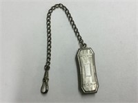 SILVER PLATED  BELT WATCH CHAIN