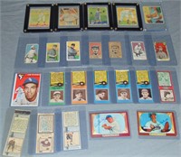 Vintage Baseball Card Star Lot, Low Grade