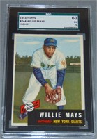 1953 Topps Willie Mays Graded.