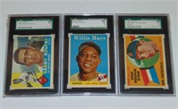 Lot of Three SGC Graded Topps Cards.