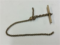 GOLD PLATED INCOMPLETE WATCH CHAIN