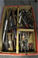 BOX LOT OF ASSORTED PUNCHES AND CHISELS