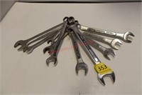 10 COMBINATION WRENCHES BRANDS INCLUDE: