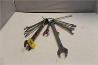 10 COMBINATION WRENCHES VARIOUS MANUFACTURERS