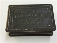 MATCH BOX HOLDER WITH ANTIQUED FINISH