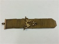 INCOMPLETE GOLD PLATED WATCH CHAIN