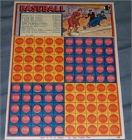 Scarce 1930's Unused Baseball Punch Board Game