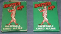 (2) 1949 ED-U-CARDS Batter Up Baseball Card Games