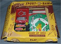 Pin-Bo Sport-O-Rama Pinball Baseball Game w/OB