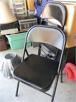2 FOLDING CARD TABLE CHAIRS