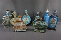 8 1959-1969 Jim Beam Collectible Whiskey Bottles
