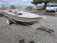 (DMV) Lowe 10' Aluminum Boat with Custom Trailer