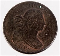 Coin 1802 United States large Cent VF