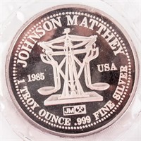 Coin 1 Ounce .999 Fine Silver JM Round