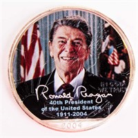 Coin 1 Ounce .999 Fine Silver Ronald Reagan