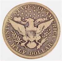Coin 1893-P Barber Half Dollar Scarce Fine