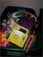Vintage Fisher-Price, Barbies, and more toys. Two