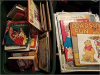 Big Childrens Book Tub, vintage hardcovers,