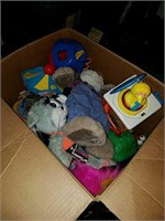 Large box lot of assorted vintage children's toys