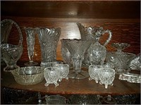 Large collection of Crystal and cut glass