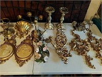 Candlesticks, wall decor, candle holders and