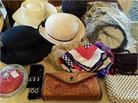 Vintage Women's Fashion feat Hats, netting, Avon