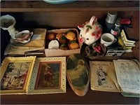 Cute vintage chalkware decor and more, some misc
