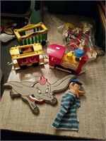 Collection of vintage toys coming cluding