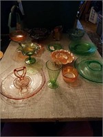 Collection of assorted vintage glassware,