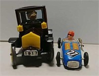 Tin windup and batter op toy cars