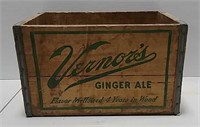 Vernor's ginet ale wood advertising box