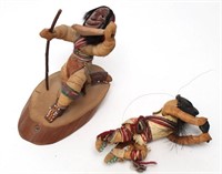 2 Native American Irocrafts Iroquois Dolls