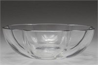 Baccarat Glass- Large Colorless Flower-Form Bowl