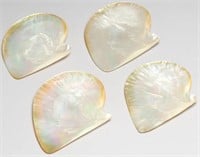 Mother of Pearl Seashell Dishes, Set of 4