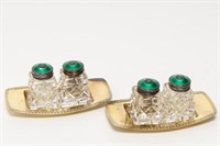 David-Andersen-Style Silver & Enamel Salt Shakers