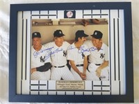 DiMaggio, Ford, Mantle & Martin Autographed Photo