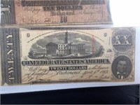 2 OLD CONFEDERATE NOTES