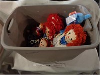 Tote of Raggedy Ann & Camel Toys