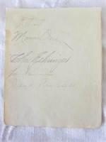 1937 Detoit Tigers Autographed Card