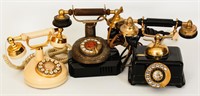 VINTAGE TELEPHONES INCL. SILVER WITH CARNELIAN