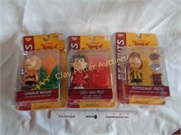 3 Peanuts Collectibles, Never Opened