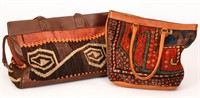 HAND BAGS FROM HAND WOVEN KILIM AND RUG