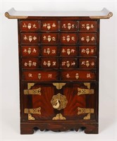 A VINTAGE CHINESE APOTHECARY CHEST FORM CABINET