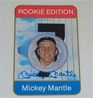 Signed Mickey Mantle Sports Impressions Card