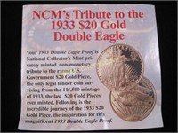 1933 $20 GOLD DOUBLE EAGLE COPY