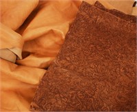 LEATHER AND BARK CLOTH