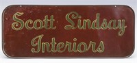 HAND PAINTED SIGN FOR SCOTT LINDSAY INTERIORS